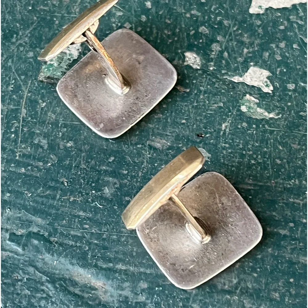 Art Deco 835 Sterling Silver Cufflinks